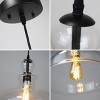 Chloe Lighting Tilian Transitional 1 Light Matt Black Ceiling Pendant 12" Wide - 3 of 4