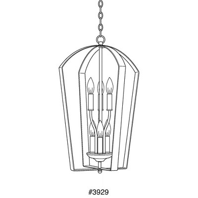 Progress Lighting Gather 6-Light Foyer Fixture, Brushed Nickel, Steel, White Candle Sleeves