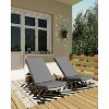 Outdoor Rocking Chair with Padded Cushion - Comfy Rocking Chair Lounge, Chaise Chair for Front Porch, Garden, Backyard, Lawn, Patio - 2 of 4