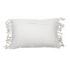 Nila Blue 14"x22" Handwoven Cotton Pillow Cover with Tassels - 2 of 4