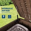120 Gallon Large Resin Deck Box, Weatherproof Outdoor Storage Bin with Lid and Side Handles for Garden Accessories, Patio Cushions, Backyard box - 3 of 4