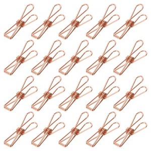 Unique Bargains Wire Hollow Out Clips Metal Prevent Tearing Pages Home Office Paper Clip 50 Pcs - 1 of 4