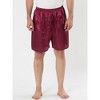 Lars Amadeus Men's Sleepwear Satin Shorts Elastic Waist Lounge Pajama Bottoms - 2 of 4