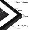 Americanflat 28x28 Picture Frame with Polished Plexiglass, Use as 24x24 Frame with Mat or 28x28 Frame Without Mat, Streamline Collection, ,  Black - 3 of 4