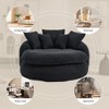 Sapphtopaz Modern Bean Bag Chair for Adults Chenille Sofa with 5 Pillows Comfy Cloud Couch with Wrap Around Backrest for Living Room, Bedroom - 3 of 4