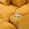 57" Corduroy Single Sofa Chair with Ottoman, Pillow and Storage - 2 of 4