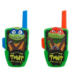 eKids Teenage Mutant Ninja Turtles Walkie Talkies for Kids, Indoor and Outdoor – Green (TM-207.EXv24ECB) - 1 of 4