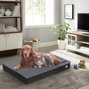 Artloge Outdoor Indoor Deluxe Orthopedic Dog Bed Memory Foam Comfy Pet Mattress with Waterproof Washable Cover & Fit Dog Cage - 1 of 4