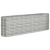 vidaXL Galvanized Iron Arched Gabion Basket, Decorative and Sound-Insulating Garden Barrier with Durable Construction and Wide Application, Silver - 2 of 4