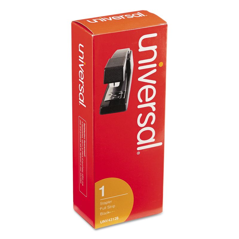 UNIVERSAL Classic Full-Strip Stapler 15-Sheet Capacity 3 1/2" Throat Black 43128, 4 of 5