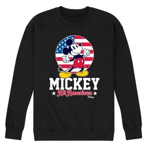 Men's - Disney - All American Mickey Graphic Fleece Sweatshirt - 1 of 4