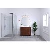 Elegant Lighting Collier 3 light Chrome and Frosted white glass Wall sconce - 2 of 4