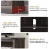 OKD 60" Fireplace TV Stand for 65+ Inch TV, 33" Tall TV Stand w/Sliding Barn Door - 4 of 4