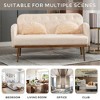 NicBex Loveseat Sofa Modern Comfy Upholstered Tufted Button Sofa Couch with Metal Legs for Bedroom,Living Room,Beige - 4 of 4
