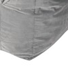 Velveteen Bean Bag Chair with Armrests - 3 of 4