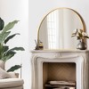 SpassWay Arch Metal Bathroom/Vanity Mirror Decorative Wall Mirror for Living Room Bathroom Bedroom Entryway Black/Gold/Silver - 3 of 4