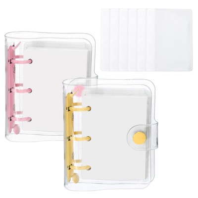 Unique Bargains PVC Transparent Durable Minimalist Binder