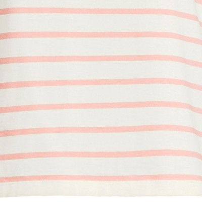 ivory/peach breton stripe