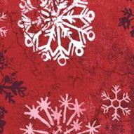 classic red textured snowflake