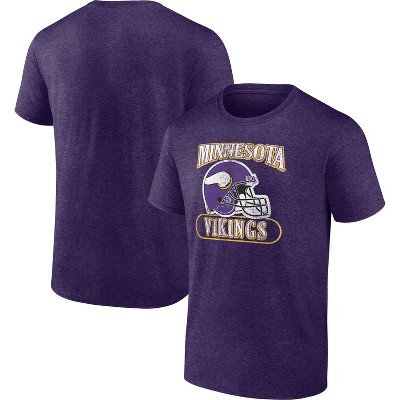 NFL Minnesota Vikings Men's Heather Short Sleeve Bi-Blend T-Shirt