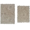 Bell Flower Collection Cotton Floral Pattern Tufted Bath Rug Set Pack of 2 - Home Weavers - 2 of 4