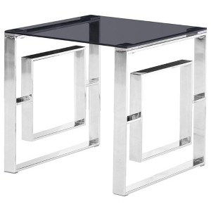 Best Master Furniture,Mallory Stainless Steel End Table - 1 of 1