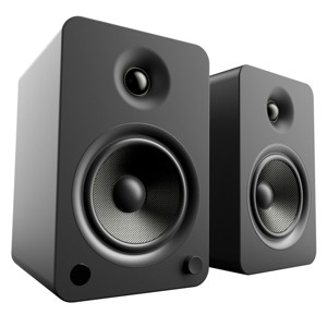 Kanto YU6 Powered Bookshelf Speakers with Built-In Bluetooth - Pair (Matte Black) - 1 of 4