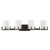 Savoy House Eaton 4 - Light Vanity in  Matte Black/Warm Brass - 4 of 4