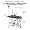 46" Heavy Duty Pet Grooming Table with Adjustable Arm and Non Slip Surface,Dog Drying and Trimming Table for Large and Medium Pets–LAOTIES - 2 of 4