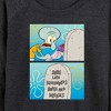 Women's - SpongeBob SquarePants - Squidward Hopes And Dreams Lightweight French Terry Wide Neck Long Sleeve Shirt - 2 of 4