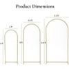 Arch Backdrop Stand, Wedding Arch Stand with 2 Bases, Balloon Arch Stand, Gold Wedding Arch Backdrop Stand, Balloon Arch Frame, Wedding Arch Stand - 2 of 4