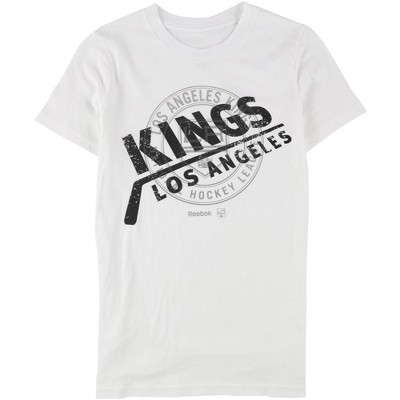 Reebok Girls Stick Winning Team Graphic T-Shirt, White, L