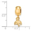 Black Bow Jewelry 14k Yellow Gold Plated Sterling Silver Texas State Bobcats NCAA Bead Charm - 2 of 3