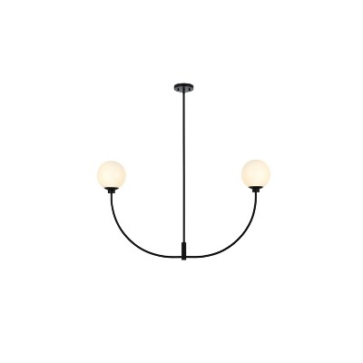 Elegant Lighting Nyomi 42 inch chandelier in Black