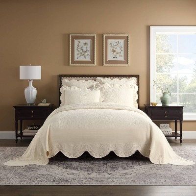 Historic Charleston Collection King Estate Bedspread Ivory