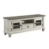 Sapphtopaz Retro TV Stand for TVs Up to 70" with Storage Cabinet&Drawer,Glass Door Console Table with Two-Tone Design TV Console for Living Room - 2 of 4