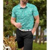 HAPPY BAY Mens Polo Shirts Short Sleeve Dri Fit Men's Summer Polos Moisture Wicking Shirt Collar Dress Tshirt Golf Shirts for Men - 2 of 4