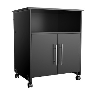Yaheetech Mobile Office Desk Cabinet Home Rolling Shelf Cart Storage Cupboard - 1 of 4