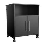 Yaheetech Mobile Office Desk Cabinet Home Rolling Shelf Cart Storage Cupboard