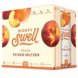 Mighty Swell Peach Spiked Seltzer - 6pk/12 fl oz Cans