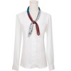 INSPIRE CHIC Women Contrast Color Retro Printed Square Satin Bandanas Neck Scarves 1Pc - 2 of 4