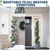 4-5 Ft Artificial Boxwood Spiral Topiary Trees, Artificial Plants Outdoor Front Porch with 7 Pcs Decor, Spiral Faux Topiary Trees (2 Pcs) - 4 of 4