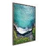 Sylvie Maui Black Sand Beach 1 by Rachel Dowd Framed Wall Canvas Gray - Kate & Laurel All Things Decor - image 2 of 4