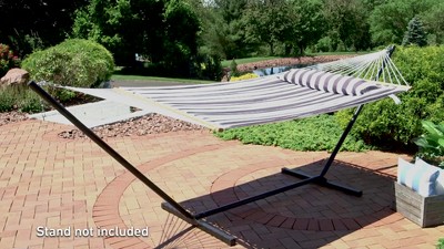 Canyon Sunset Quilted Fabric Two-Person Hammock with Spreader Bars