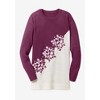 Woman Within Women's Plus Size Snowflake Jacquard Pullover Sweater - image 4 of 4