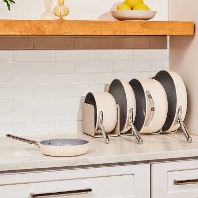 Cream Ceramic Nonstick Mini Fry Pan with Stainless Steel Handle
