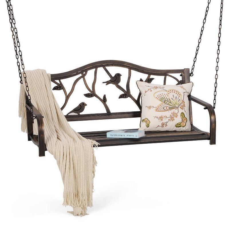 Two Seat Porch Swing with Hanging Chains - Captiva Designs, 1 of 11