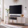 SinCiDo Luxury 70" Fluted TV Stand, Modern TV Console for TVs Up to 80 inches, Faux Marble Top & Curved Design - 3 of 4