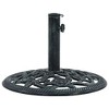 vidaXL Umbrella Base Green Cast iron Standard Decorative Inlays - 4 of 4