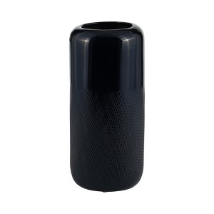 Sagebrook Home Ceramic Vase Contemporary Grooved Design Decorative Table Accent - 1 of 4